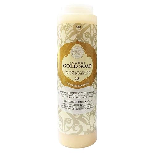 Nesti Dante Luxury Gold Soap 60th Anniversary Bath & Shower Gel 10.2oz/300ml Beauty & Personal Care Nesti Dante