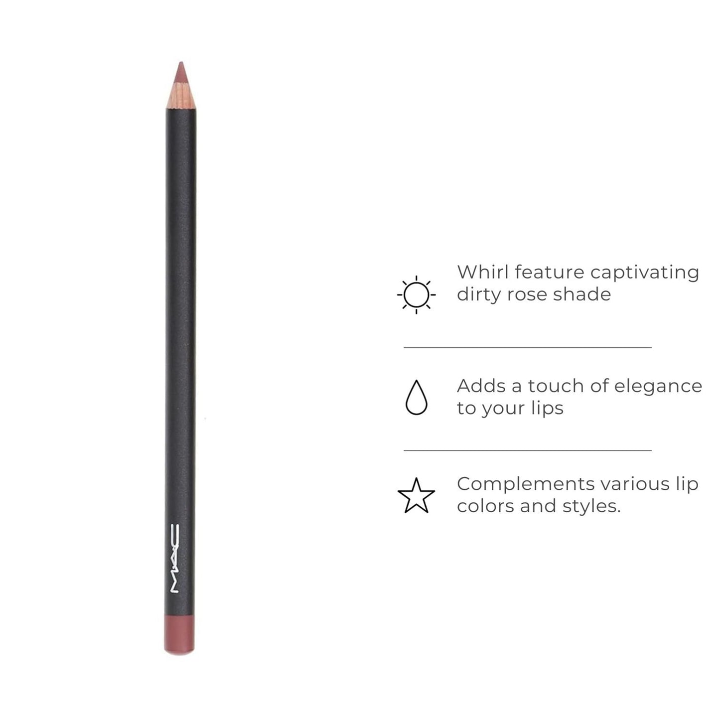 Mac Lip Pencil Whirl Dirty Rose 0.05 oz / 1.45 g Beauty & Personal Care MAC