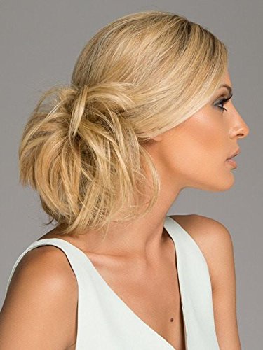 Christie Brinkey Hair Wrap (Pair of 2) - Color HT25 Med Golden Blonde - Natural Tone6" Shoulder Length Official Heat Friendly Synthetic Textured