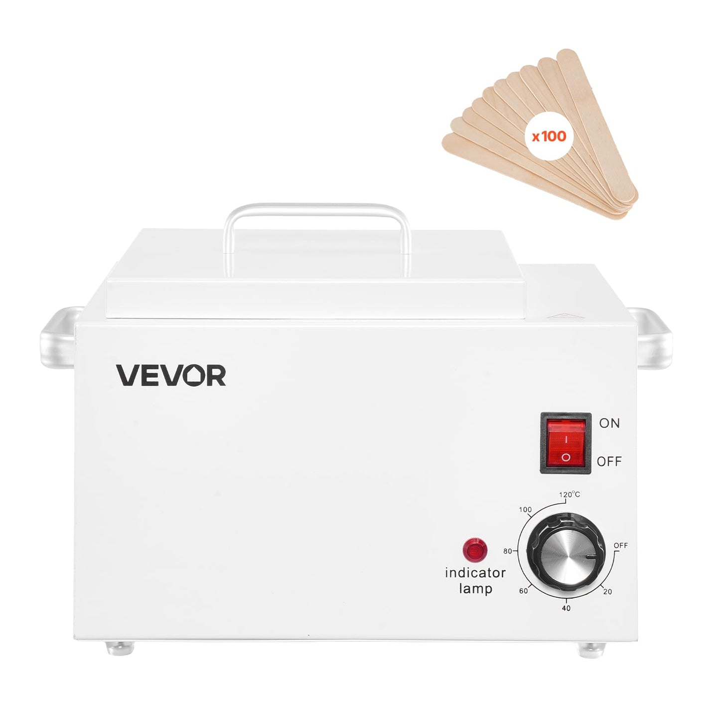 VEVOR Single Wax Warmer, 3000ML 300W Professional Wax Warmer for Hair Removal, 32 ?- 248 ? Adjustable & Non-Stick Waxing Heater Pot with 100PCS Waxing Beauty and Personal Care VEVOR