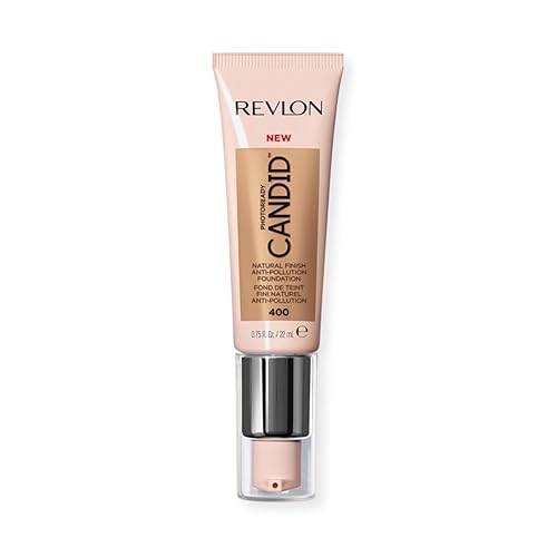 Revlon PhotoReady Candid Natural Finish Foundation, with Anti-Pollution, Antioxidant, Anti-Blue Light Ingredients, 400 Macadamia, 0.75 fl. oz. Beauty & Personal Care REVLON