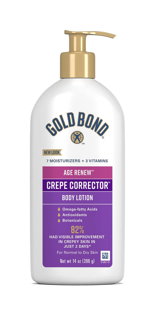 Gold Bond Age Renew Crepe Corrector Body & Face Lotion, Replenishing & Smoothing Formula, 14 oz., Packaging may vary Beauty & Personal Care Gold Bond