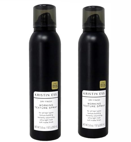 Kristin Ess Hair Dry Finish Working Texture Hair Spray for Volume + Texture, Light Hold Texturizing Hairspray, Soft Matte Finish, 5.6 OZ (2 PACK) Beauty & Personal Care Kristin Ess
