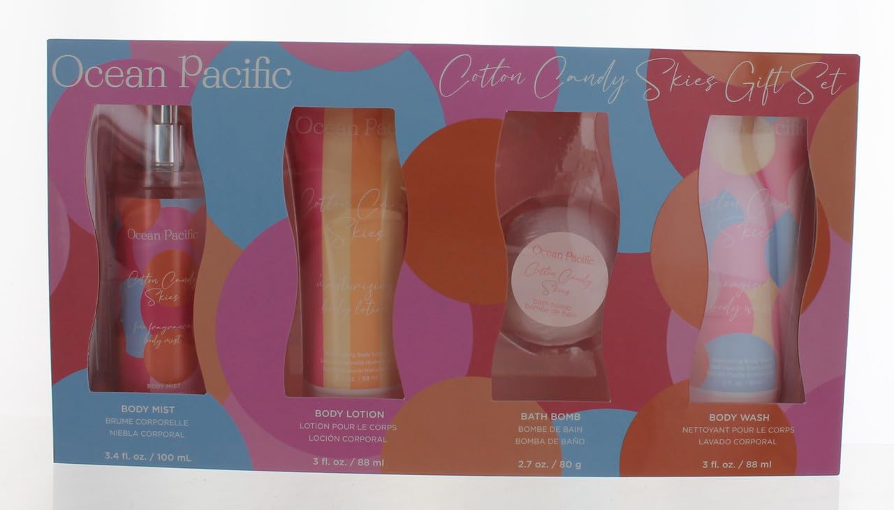 Ocean Pacific Cotton Candy Skies, 4 Piece Gift Set Beauty & Personal Care Ocean Pacific