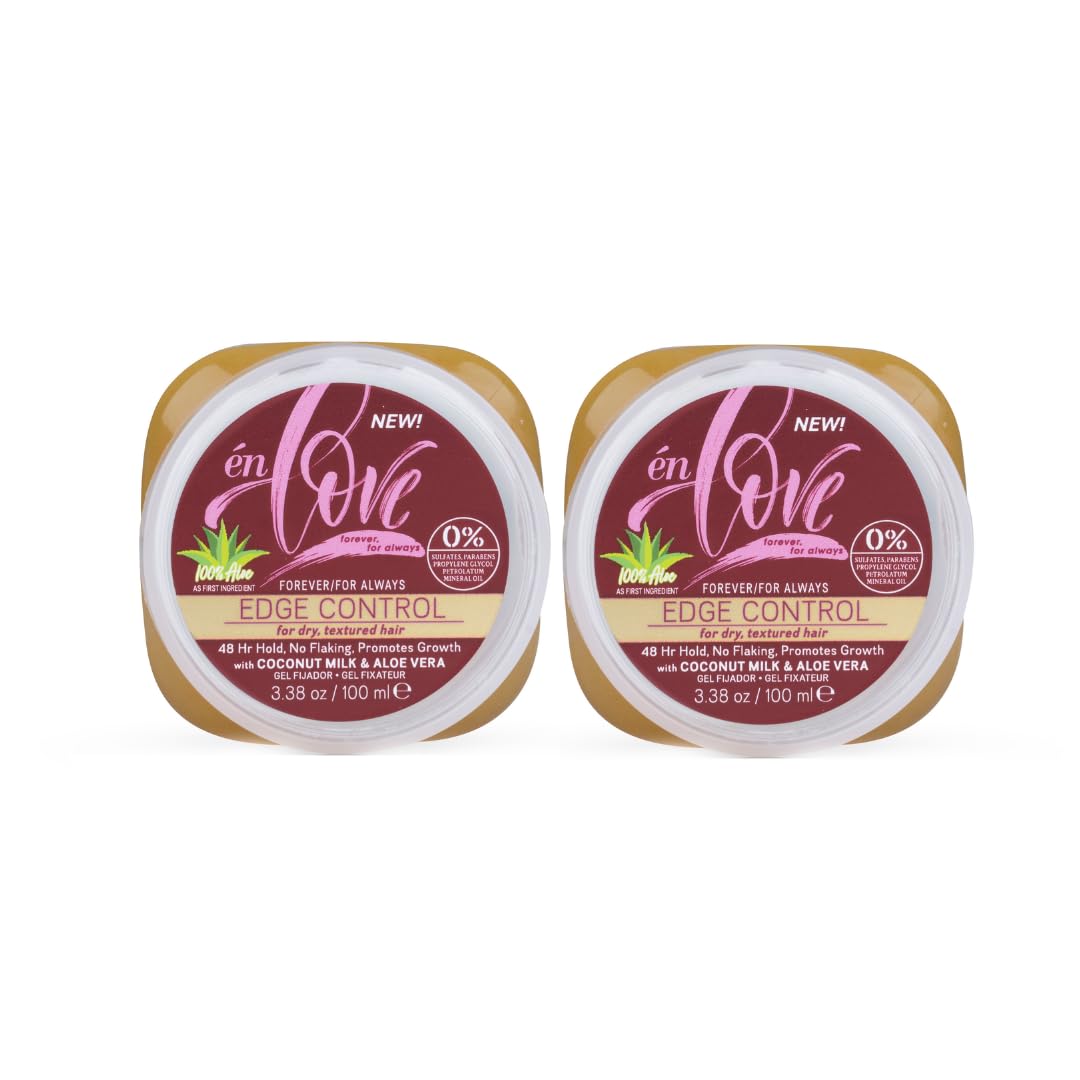 én Love Forever for Always Edge Control Hair Gel with Natural Coconut Milk, Pure Aloe Vera and Argan Oil | 48 Hours Extra Hold Pomade | Promotes Beauty & Personal Care én Love
