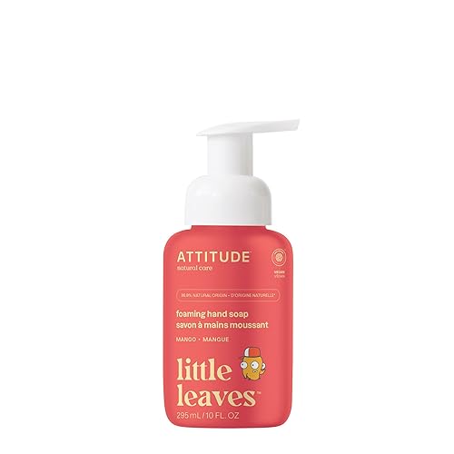 ATTITUDE Foaming Hand Soap for Kids, EWG Verified, Dermatologically Tested, Plant- and Mineral-Based Ingredients, Vegan, Mango, 10 Fl Oz Beauty & Personal Care ATTITUDE