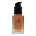 e.l.f. Flawless Satin Foundation, Lightweight & Medium Coverage, Semi-Matte Finish, Vegan , Caramel, 0.68 Fl Oz (20mL) Beauty & Personal Care e.l.f.