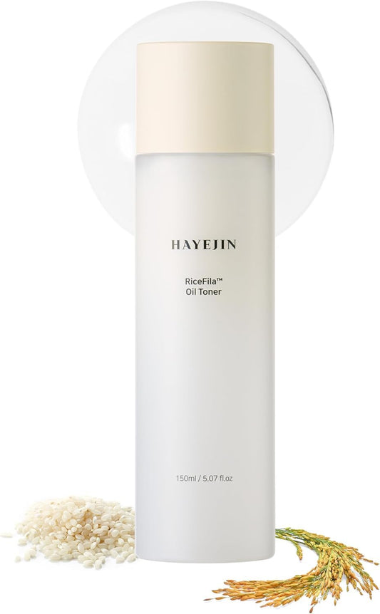 HAYEJIN RiceFila Milk Toner for Glass Skin - 2-in-1 Hydrating Korean Rice Toner with Niacinamide, 8 Hyaluronic Acids & 6 Peptides - Dual Phase Beauty & Personal Care HAYEJIN