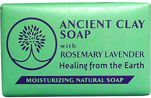 Clay Soap Rosemary Lavender Zion Health 6 oz Bar Beauty & Personal Care Zion Health