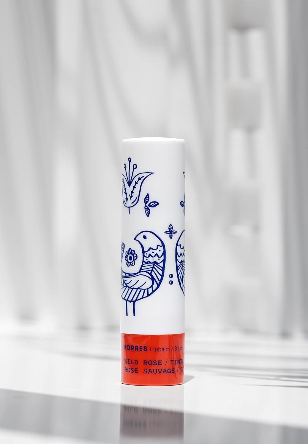 KORRES Lip Butter Stick Wild Rose Tinted Hydrating Lip Balm with Greek Hypericum Balsam Oil, Moisturizing & Subtle Tint for Soft Lips, Lip Care Beauty and Personal Care KORRES