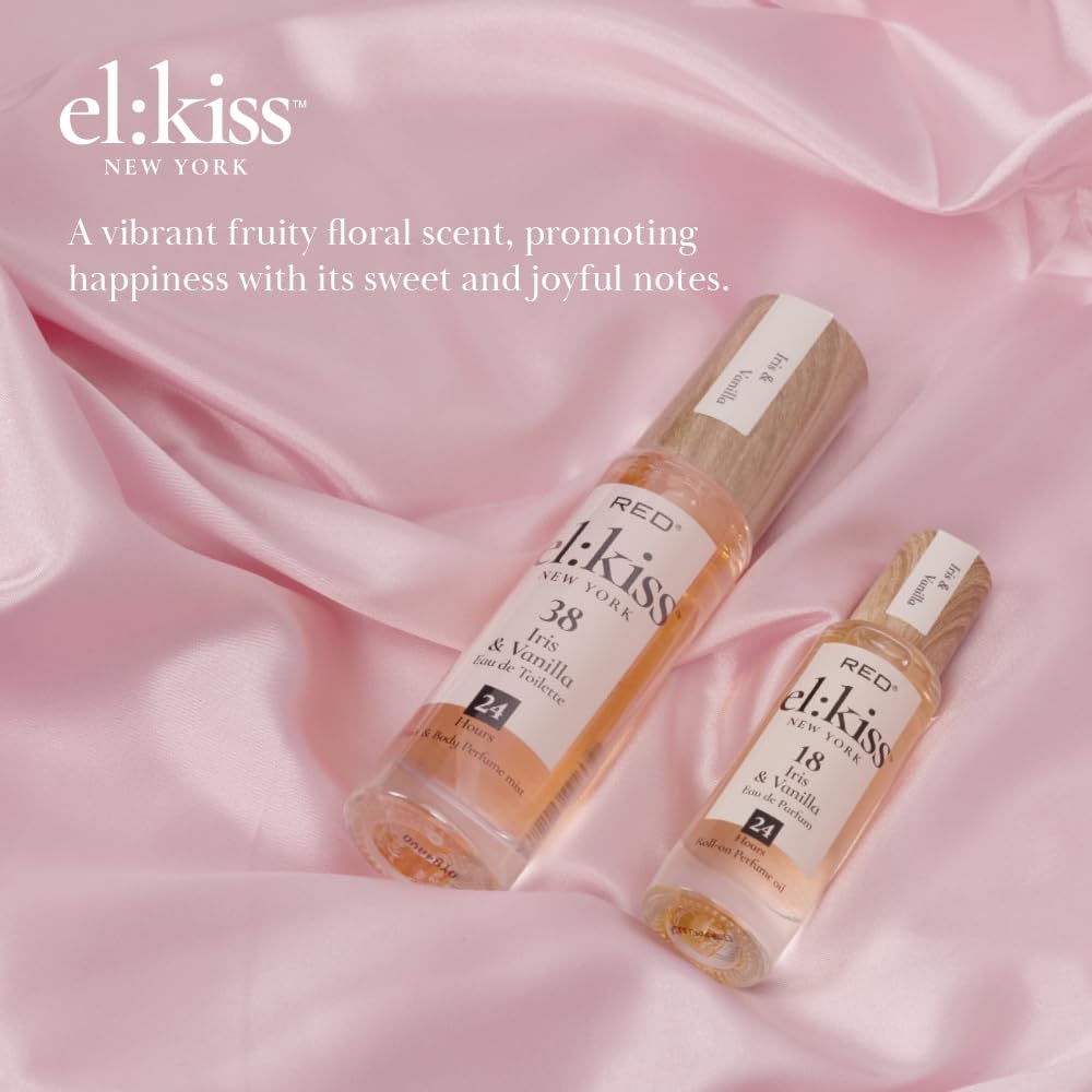 EL:KISS Hair Perfume & Body Mist, Iris & Vanilla Inspired by La V. E. Belle, Eau de Toilette 30mL (1.01 Fl Oz), Hydrating & Long-Lasting, Alcohol Beauty & Personal Care EL:KISS