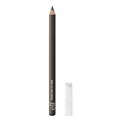 e.l.f. Cream Glide Lip Liner, Highly-Pigmented Pencil For Shaping & Sculpting Lips, Semi-Matte Finish, Vegan , Doppio Espresso Beauty & Personal Care e.l.f.