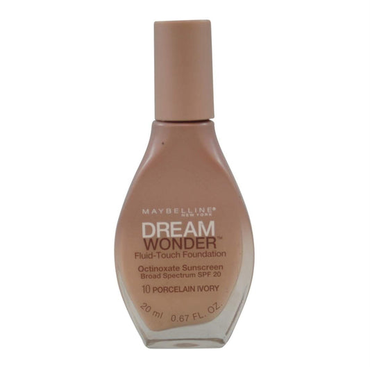 2 Pack- Maybelline Dream Wonder Fluid-Touch Foundation #10 Porcelain Ivory Beauty & Personal Care MAYBELLINE