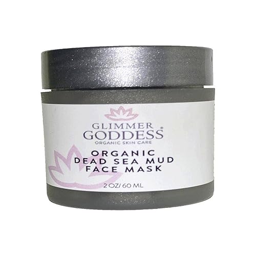Glimmer Goddess Organic Face Mask to Minimize Pores and Blackheads - DEAD SEA MUD MASK, 2 oz Beauty & Personal Care SRB Skin Care