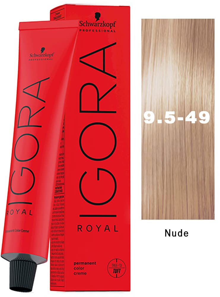 Schwarzkopf IGORA ROYAL Permanent Color Creme (9.5-49 Nude) Beauty & Personal Care Schwarzkopf Professional
