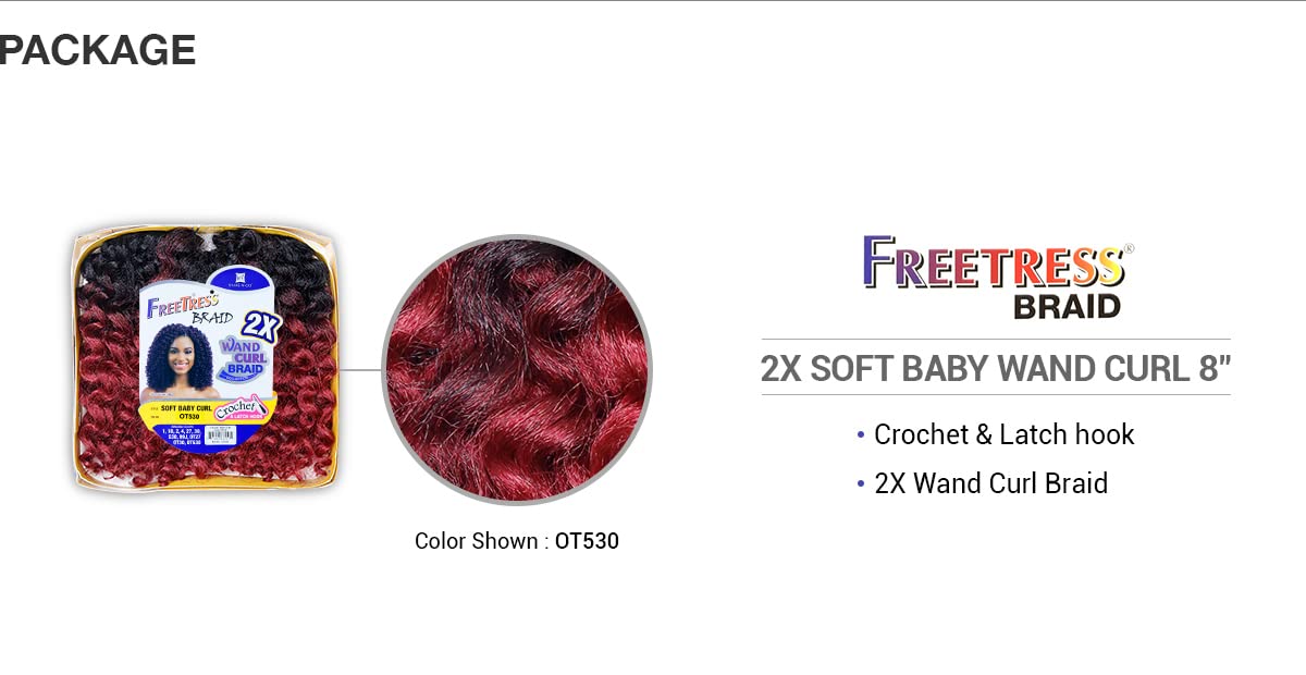 SOFT BABY CURL (30) - FreeTress Synthetic Hair 2X Wand Curl Crochet Braid