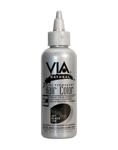 Via Hair Color-Jet Black 4 oz. Beauty & Personal Care Via Natural