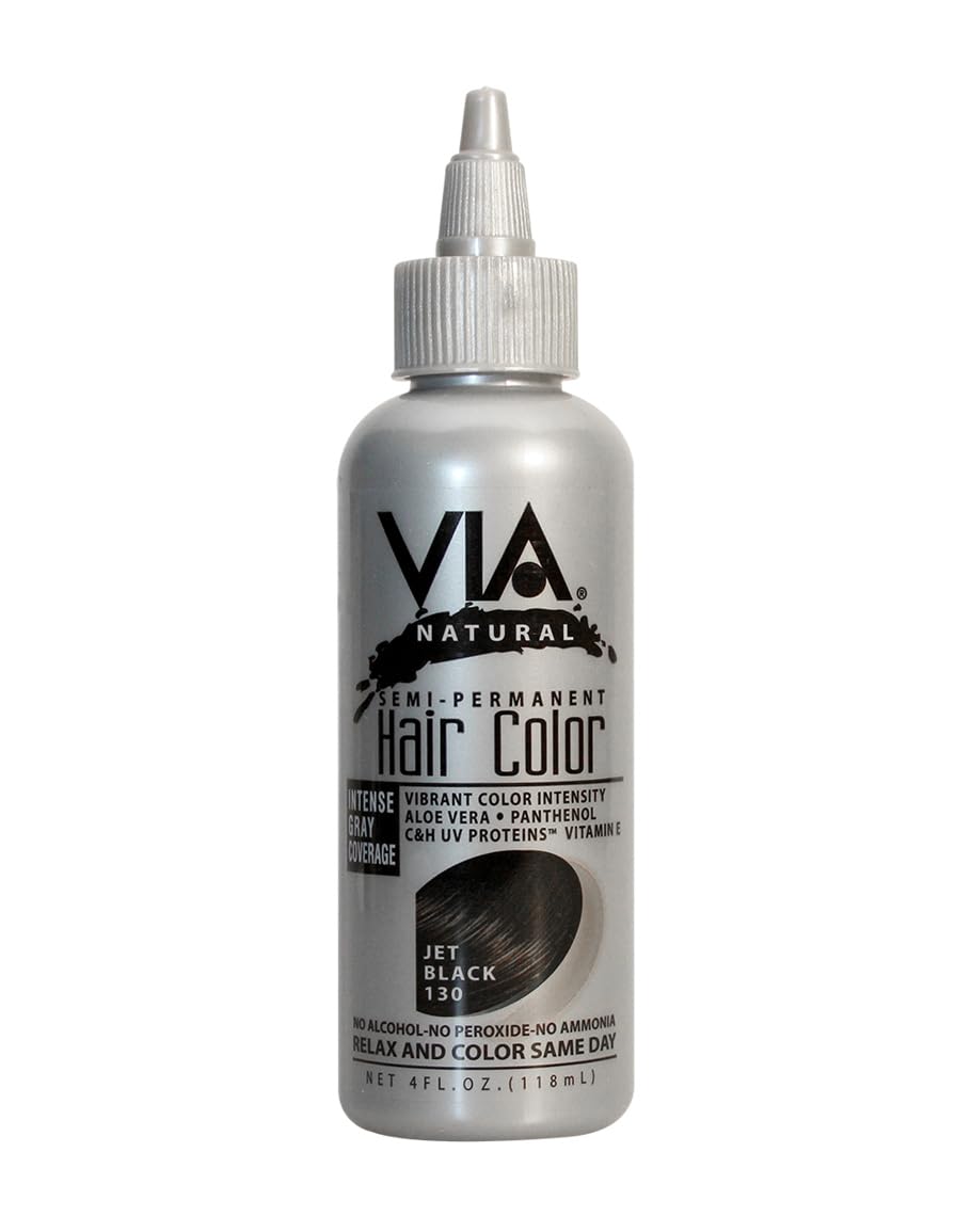 Via Hair Color-Jet Black 4 oz. Beauty & Personal Care Via Natural