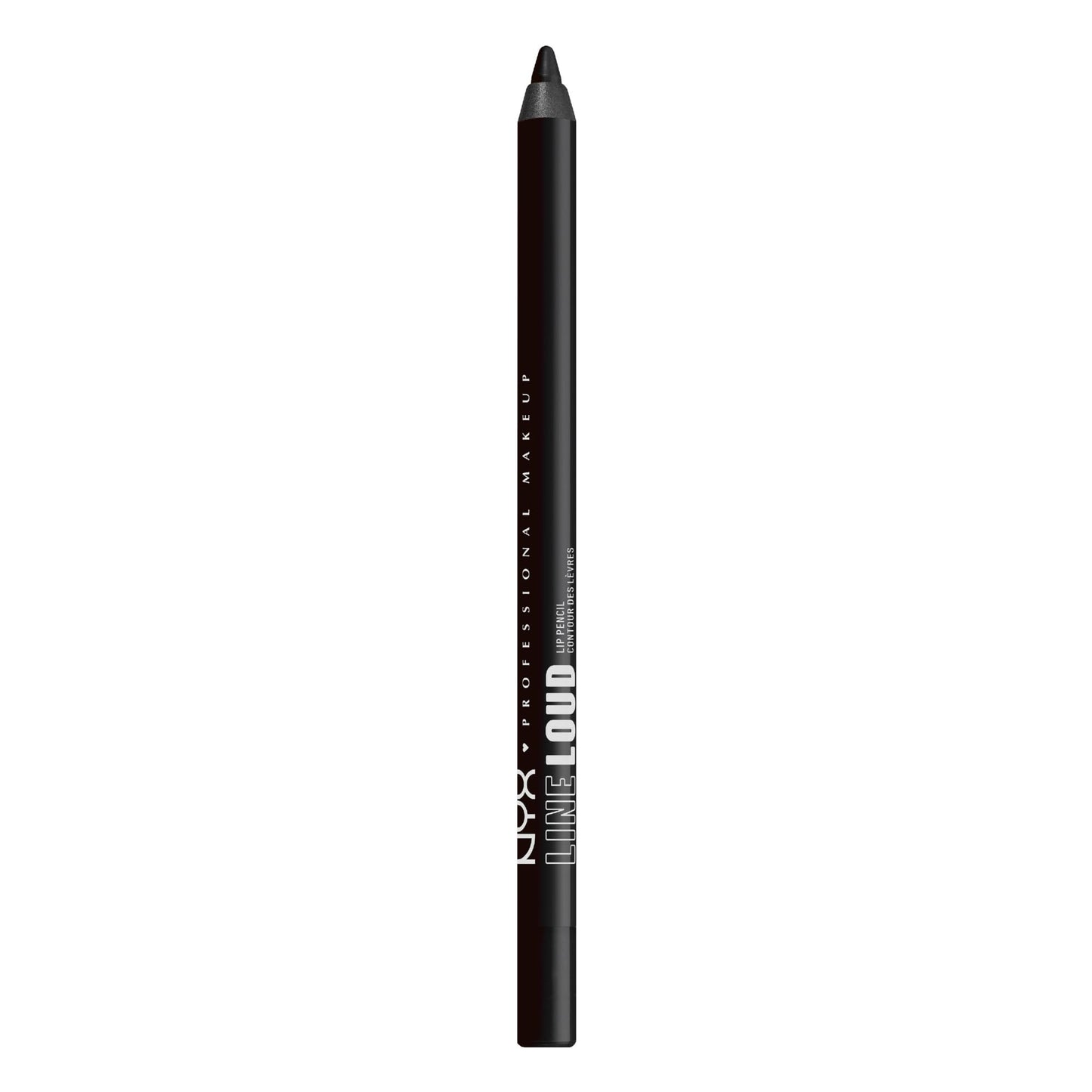 NYX PROFESSIONAL MAKEUP Line Loud Lip Liner, Longwear and Pigmented Lip Pencil with Jojoba Oil & Vitamin E - Evil Genius (Black) Beauty & Personal Care NYX PROFESSIONAL MAKEUP