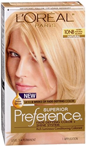 Pref Haircol 10nb Size L'Oreal Preference Hair Color Ultimate Natural Blonde #10nb 5Pack Beauty & Personal Care L'Oreal Paris