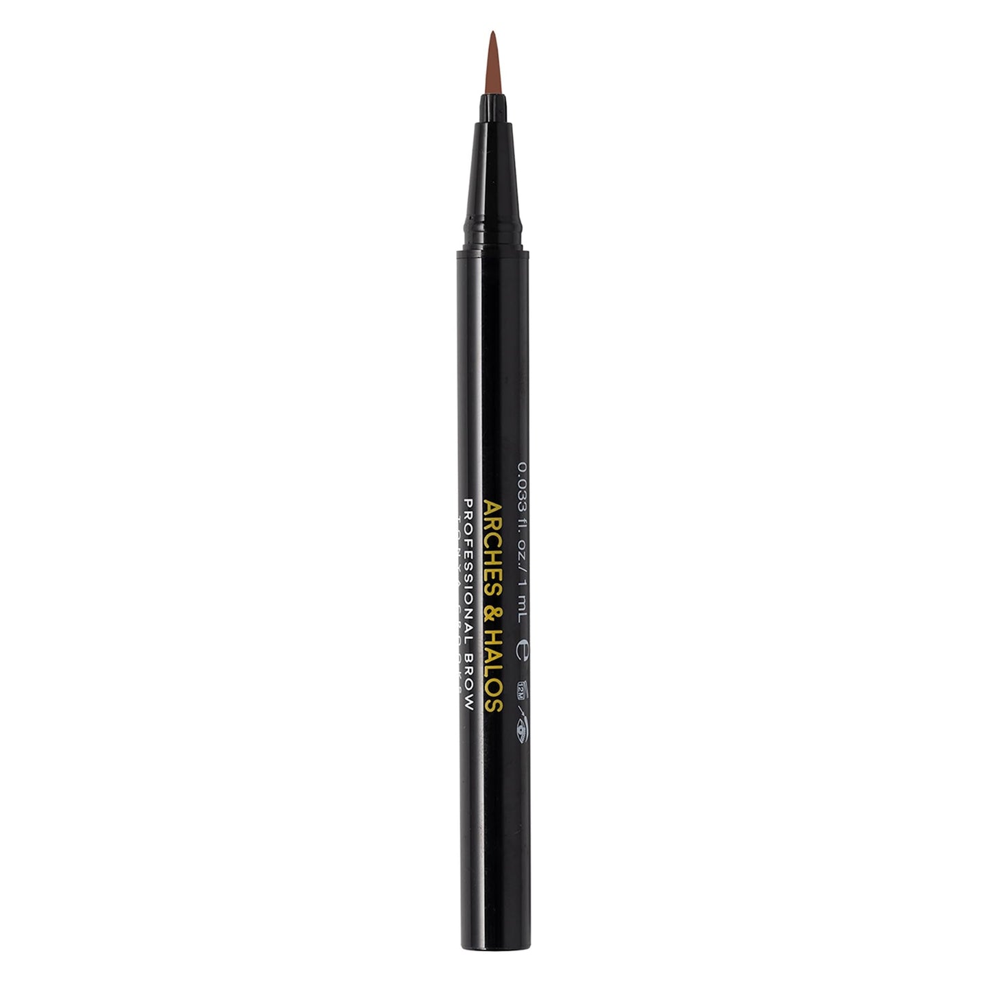 Arches and Halos Fine Bristle Tip Pen - Eyebrow Pencils for Women - Vegan Brow Pencil - Smudge-Proof, Buildable Formula - Auburn - 0.02 oz Beauty & Personal Care Arches & Halos