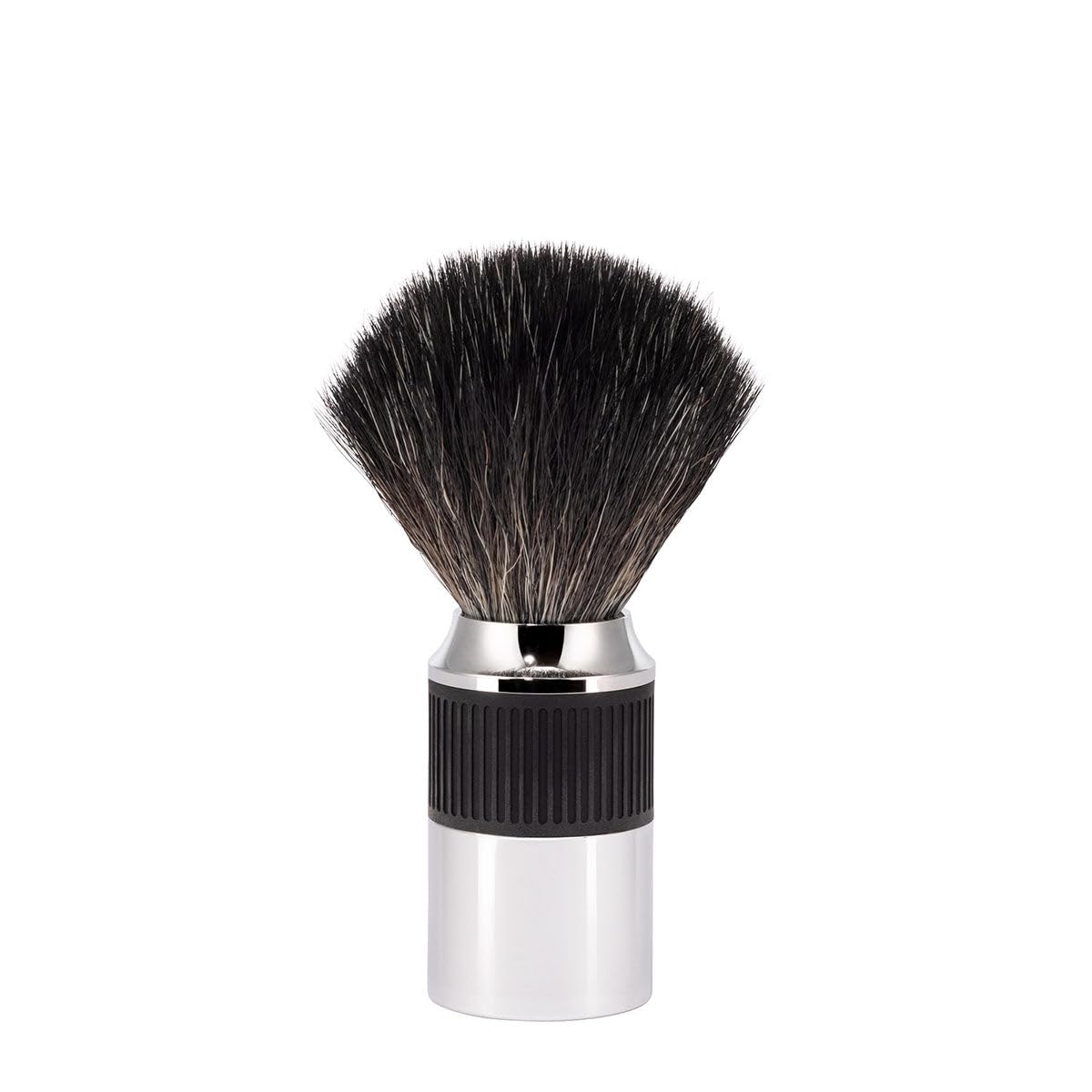 MÜHLE NEO shaving brush - Vegan Shave Brush for Shaving soaps and creams - sustainable eco-friendly and reusable - exfoliating shaving brush - chrome Beauty and Personal Care MÜHLE