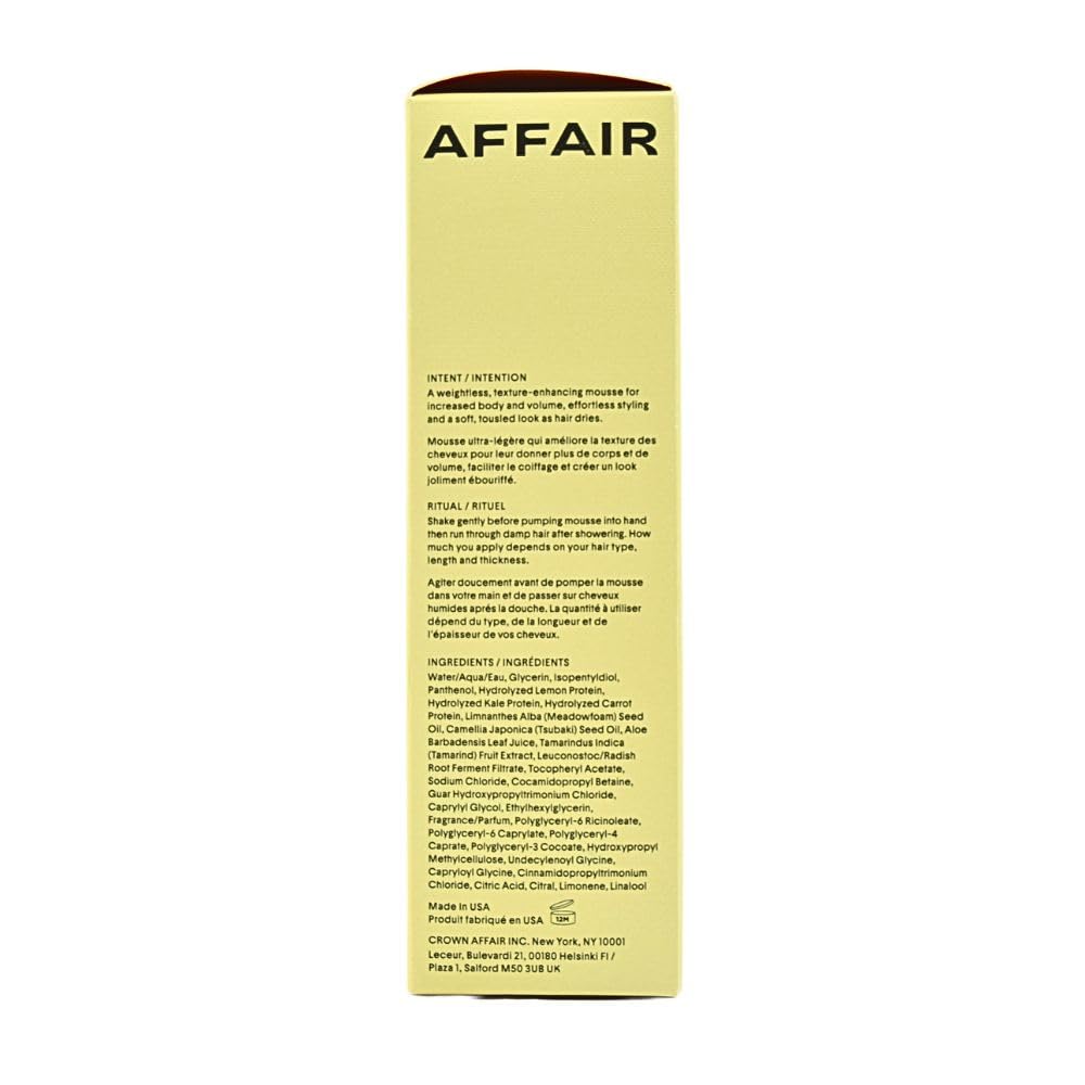 CROWN AFFAIR The Texturizing Air Dry Hair Mousse, Weightless Foam for Waves, Volume & Definition, Curl Enhancing & Non-Crunchy, 5.1 oz / 150 mL Beauty & Personal Care CROWN AFFAIR