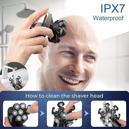 YREAJZVS Electric Razor for Men, 5 in 1 Shaver for Men Electric Shaver Powerful Bald Head Shaver Beard Shaving Machine for Men Razor Husband Boyfriend Beauty and Personal Care YREAJZVS