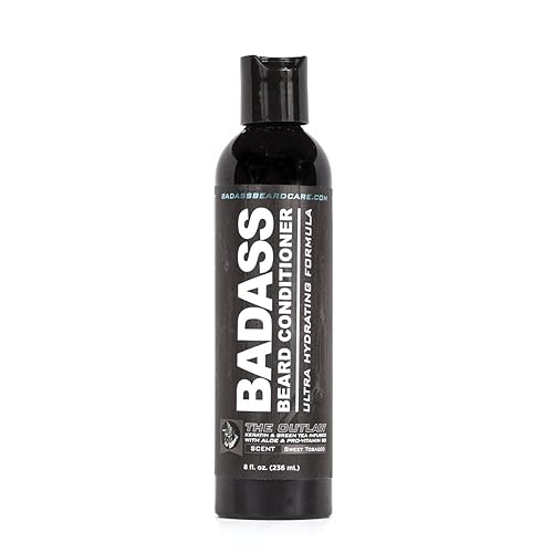 Badass Beard Care Beard Conditioner For Men - THE OUTLAW, 8oz - Made of Natural Ingredients for A Healthy, Soft, & Itch Free Beard and Mustache Beauty & Personal Care Badass Beard Care