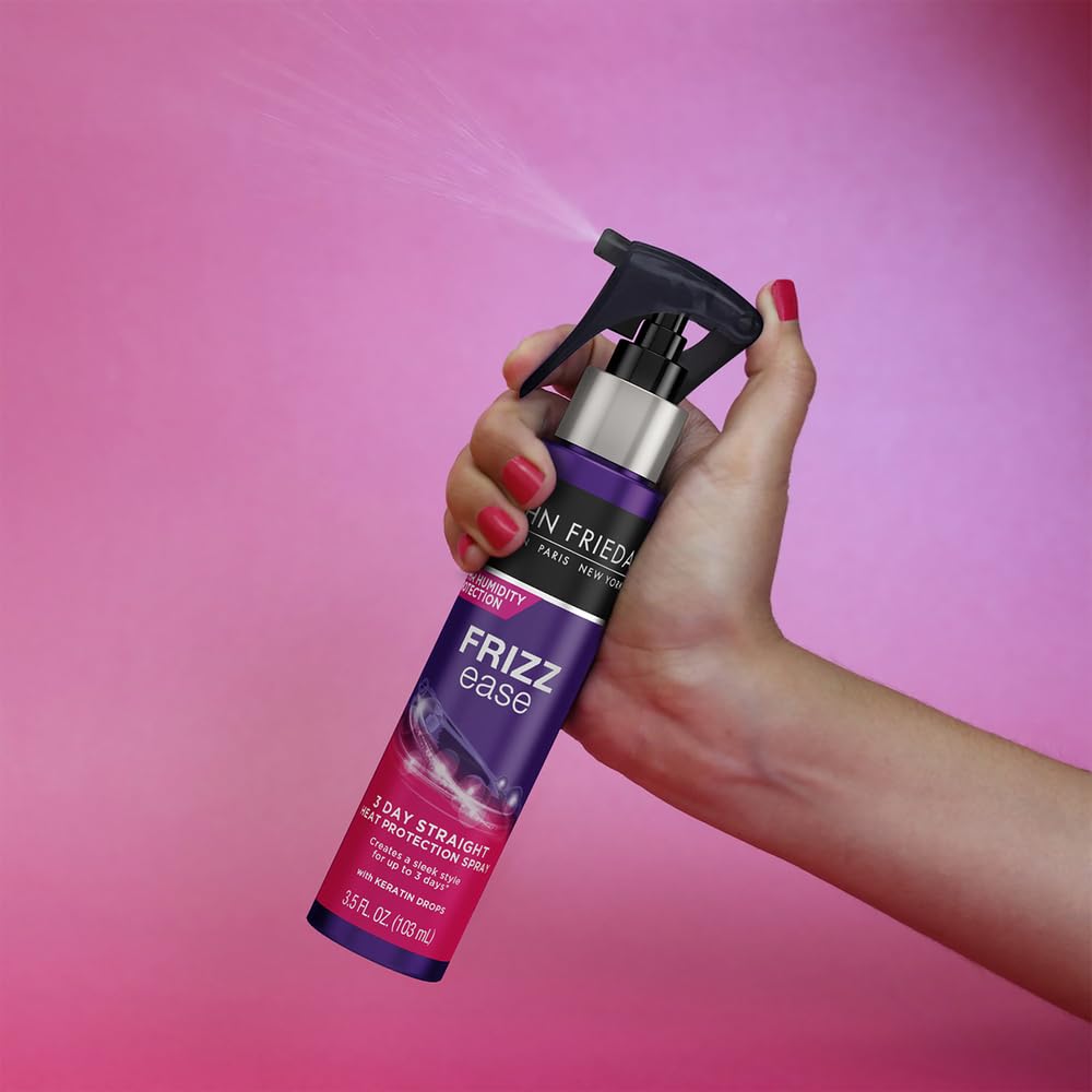 John Frieda Frizz Ease 3-day Flat Iron Spray, 3.5 Ounce Heat-activated Straightening Spray, to Block Out Frizz, with Keratin Protein Beauty & Personal Care John Frieda