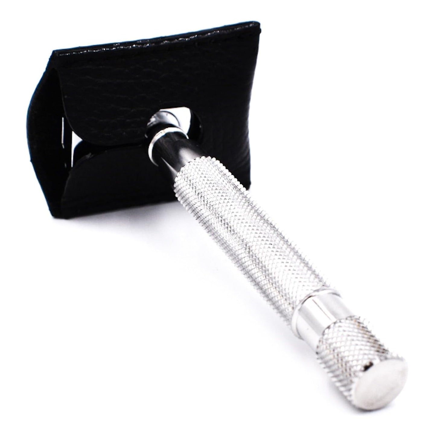 Parker Genuine Leather Safety Razor Travel Sheath - Black-Buffalo Leather, Hand?Stitched Protection Sleeve for DE/Butterfly/3?Piece Razors Beauty and Personal Care Parker Safety Razor