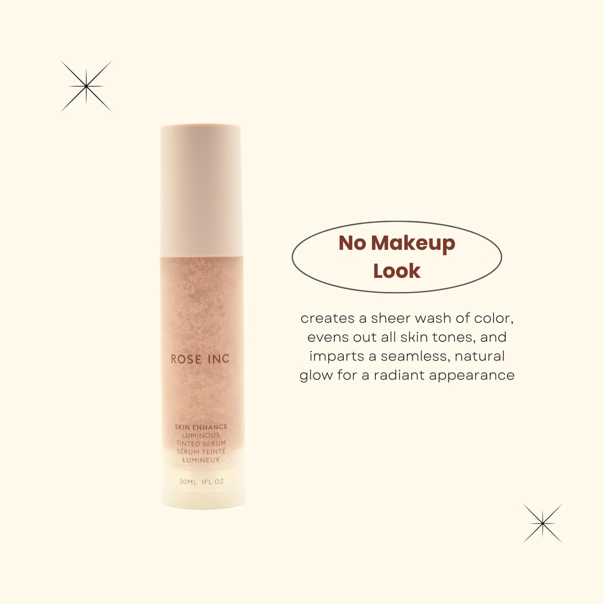 ROSE INC Skin Enhance Non-Comedogenic Skin Tint Serum Foundation 40