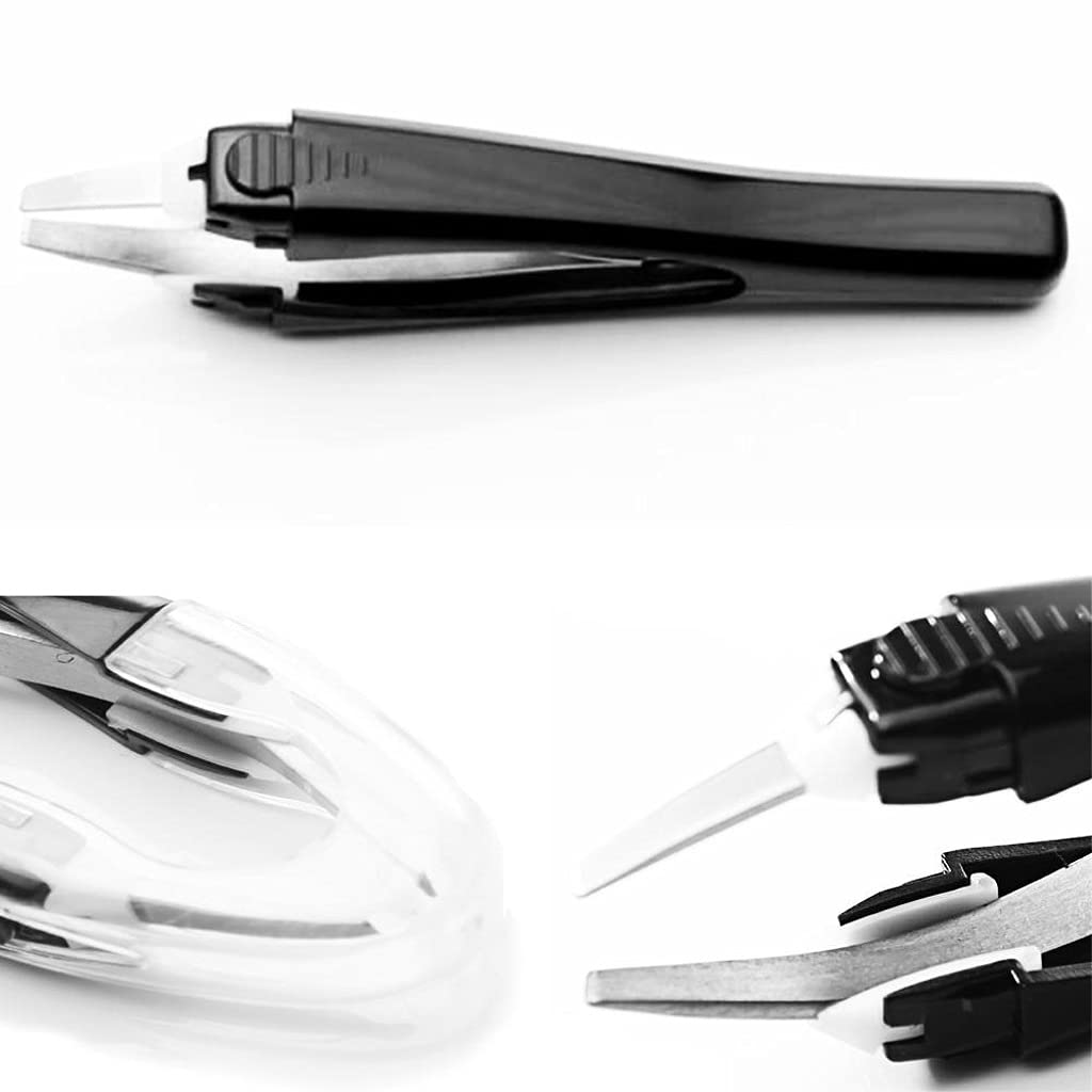 AFPSDLFJDLS Eyebrow Tweezers Automatically Retractable Slant Tip Face Hair Removal Trimmer Eyelash Clip Makeup Tool Beauty and Personal Care AFPSDLFJDLS