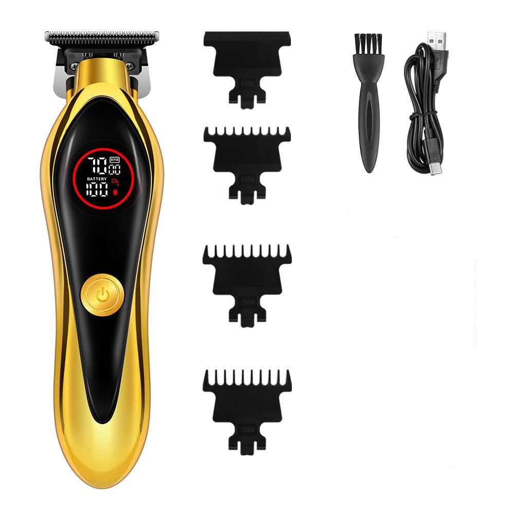QDKVTNDJZ Professional Hair Clippers Beard Trimmer for Men - Powerful Motor Stainless Steel Blades, Cordless Multifunctional Set for Fade Designs Beauty and Personal Care QDKVTNDJZ