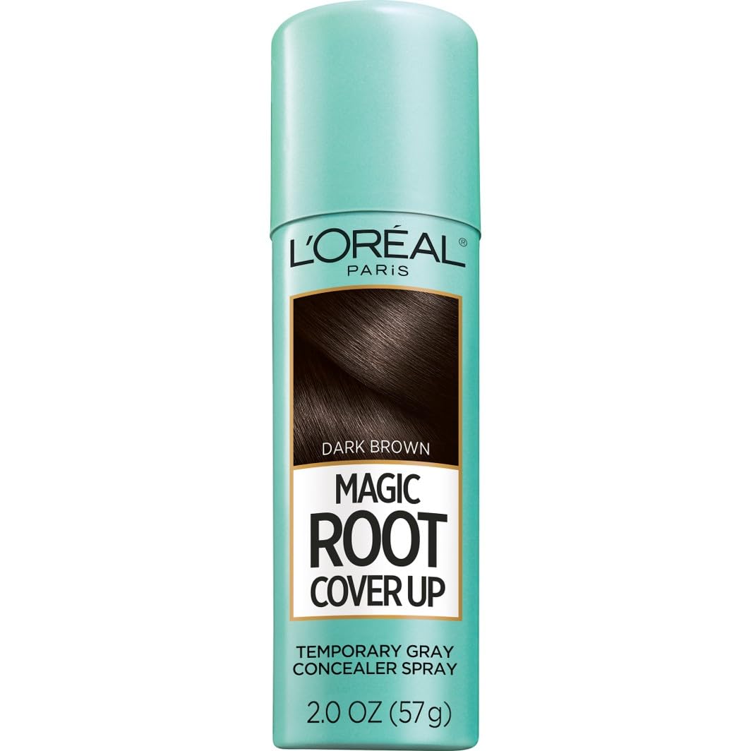 L'Oreal Paris Magic Root Cover Up Gray Hair Spray, 100% Gray Hair Coverage with Buildable, Lightweight, Transfer-Resistant, and Temporary Formula Beauty & Personal Care L'Oreal Paris