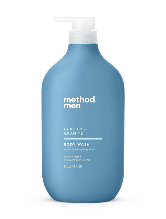 Method Men Body Wash, Glacier and Granite, Paraben and Phthalate Free, Quick-Lathering Cleansers, Cruelty Free, 28 oz Beauty & Personal Care Method