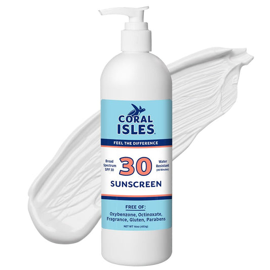 Coral Isles by Rocky Mountain Sunscreen | SPF 30 Lotion | Broad Spectrum UVA/UVB Protection | Hawaii Reef-Safe Act Compliant | Oxybenzone & Octinoxate Beauty and Personal Care Coral Isles Default Title