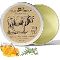 MROUVIK Beef Tallow for Skin, Tallow and Honey Cream,Tallow Face Moisturizer, Natural Grass-Fed Beef Tallow Balm with Raw Honey Moisturizing Cream Beauty & Personal Care MROUVIK