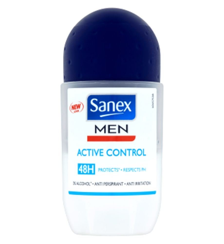 Sanex Men Active Control Roll On Deodorant 50ml Beauty and Personal Care Sanex