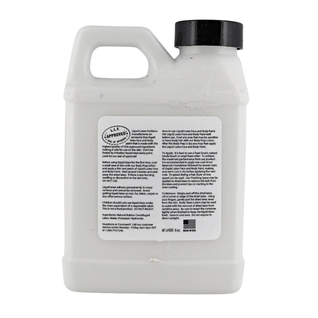 Liquid Latex Fashions - Ammonia Free Halloween Basecoat Face and Body Paint, Ideal for Art, Theater, Parties, School Plays, Cosplays and Concerts- 8 Beauty & Personal Care Liquid Latex Fashions