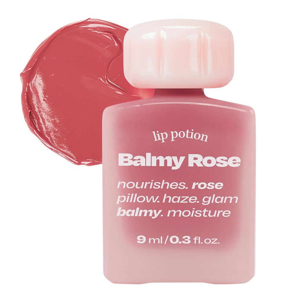 alternativestereo Lip Potion Balmy Rose - Creamy, Hydrating, Rosy Lip Tint with a Subtle Glow - 0.3 Oz (No.7 Tea Rose) Beauty and Personal Care alternativestereo