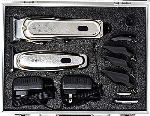XPERSIS PRO Cordless Hair Clipper + Hair Trimmer for Mens and Barbers +Shaver with Sharp Blades, Cord/Cordless Electric Razor for Mens Silver Beauty and Personal Care XPERSIS