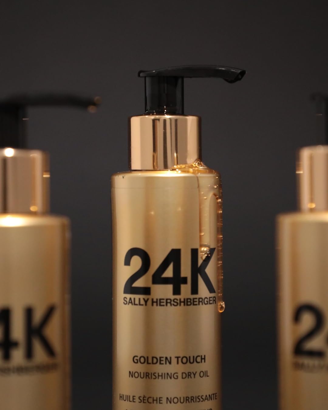 SALLY HERSHBERGER 24K Golden Touch Nourishing Dry Hair Oil for Men & Women - 4.2 oz
