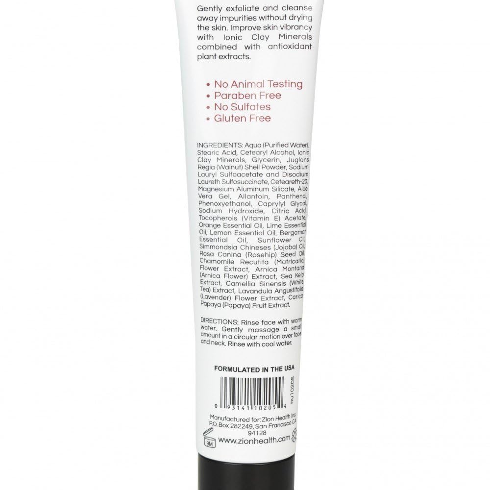Adama Face Scrub Zion Health 4 oz Tube Beauty & Personal Care Zion Health