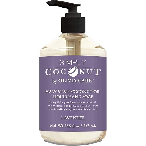 Olivia Care Liquid Hand Soap (18.5 Fl Oz (Pack of 1), Lavender Coconut) Beauty & Personal Care Olivia Care
