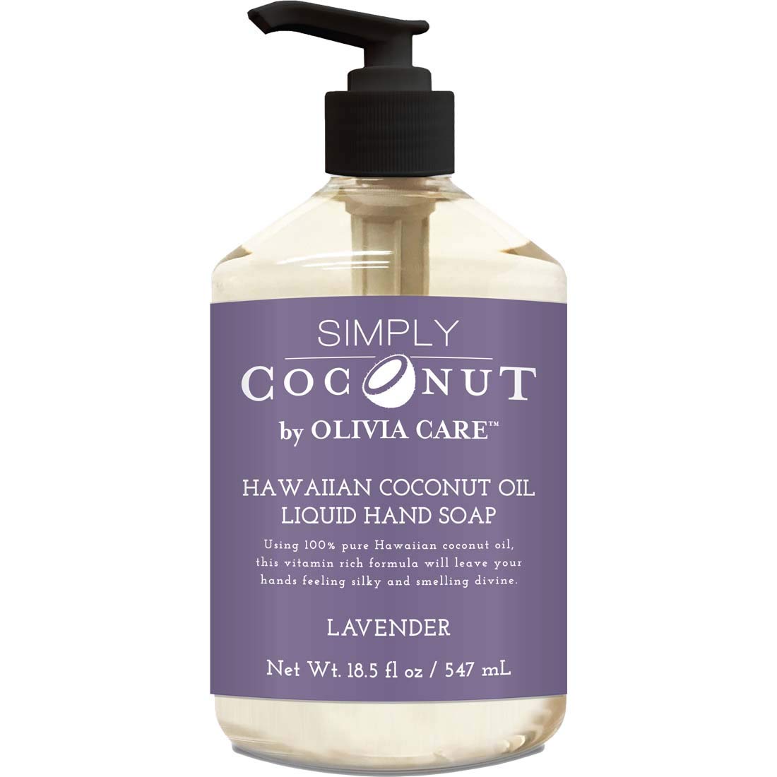 Olivia Care Liquid Hand Soap (18.5 Fl Oz (Pack of 1), Lavender Coconut) Beauty & Personal Care Olivia Care