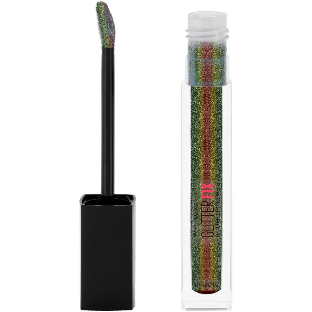 Maybelline New York Lip Studio Glitter Fix Glitter Lip Gloss Makeup, Shadow Hunter, 0.17 fl. oz. Beauty & Personal Care MAYBELLINE