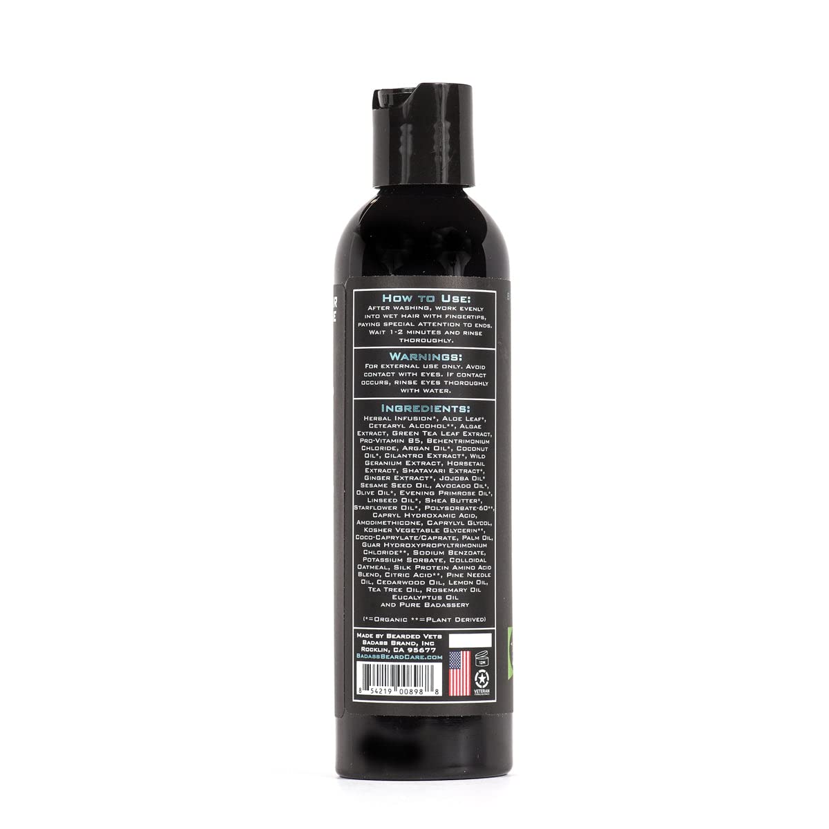 Badass Beard Care Beard Conditioner - THE MOUNTAIN MAN, 8 oz - Made of Natural Ingredients for A Healthy, Soft, & Itch Free Beard and Mustache Beauty and Personal Care Badass Beard Care
