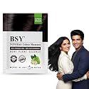 BSY Noni Dark Brown Hair Color Shampoo, Hair Dye, Hair Color Shampoo, 20mlx10 Sachets (Dark Brown, 20mlx10) Beauty & Personal Care BSY Noni Black Hair Magic