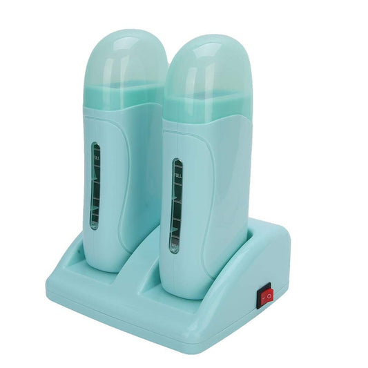 Waxing Machine Hair Removal Kit, Double Wax Heater, Cyan Painless For Home Wax Warmer (110V, US) Beauty and Personal Care HURRISE